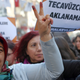 Protesters in Ankara, the sign reads: “The rape cannot be pardoned!”/Image via AP.